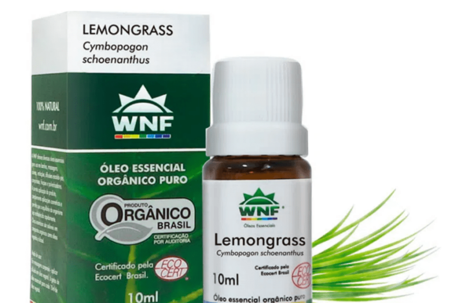 Óleo Essencial de Lemongrass (Capim Limão) Orgânico – 10 mL WNF